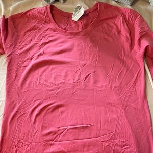 Pink Athleta Long Sleeve Momentum Top